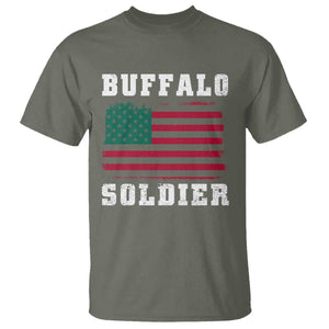 Buffalo Soldiers T Shirt African American Cavalry Black History TS09 Military Green Print Your Wear