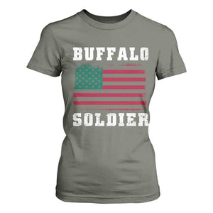 Buffalo Soldiers T Shirt For Women African American Cavalry Black History TS09 Military Green Print Your Wear