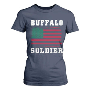 Buffalo Soldiers T Shirt For Women African American Cavalry Black History TS09 Navy Print Your Wear