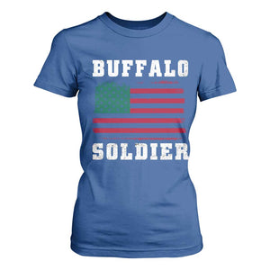 Buffalo Soldiers T Shirt For Women African American Cavalry Black History TS09 Royal Blue Print Your Wear