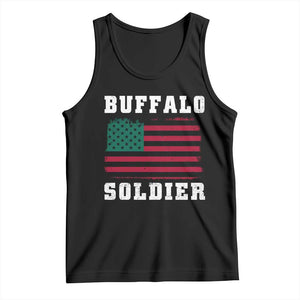 Buffalo Soldiers Tank Top African American Cavalry Black History TS09 Black Print Your Wear