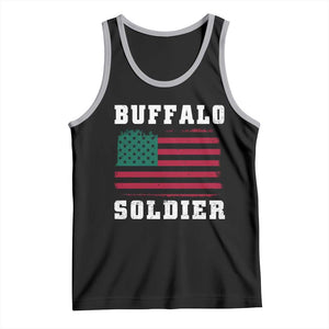 Buffalo Soldiers Tank Top African American Cavalry Black History TS09 Black Athletic Heather Print Your Wear