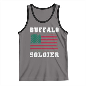 Buffalo Soldiers Tank Top African American Cavalry Black History TS09 Deep Heather Black Print Your Wear