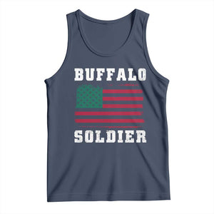 Buffalo Soldiers Tank Top African American Cavalry Black History TS09 Navy Print Your Wear