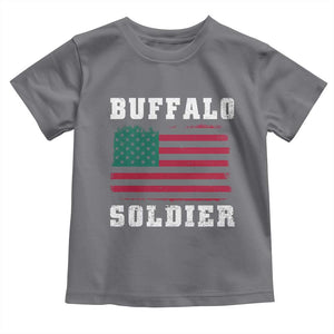 Buffalo Soldiers Toddler T Shirt African American Cavalry Black History TS09 Charcoal Print Your Wear