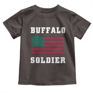 Buffalo Soldiers Toddler T Shirt African American Cavalry Black History TS09 Dark Chocolate Print Your Wear