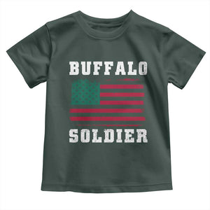 Buffalo Soldiers Toddler T Shirt African American Cavalry Black History TS09 Dark Forest Green Print Your Wear