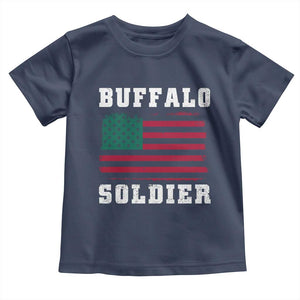 Buffalo Soldiers Toddler T Shirt African American Cavalry Black History TS09 Navy Print Your Wear