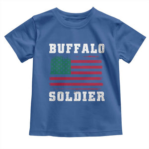 Buffalo Soldiers Toddler T Shirt African American Cavalry Black History TS09 Royal Blue Print Your Wear