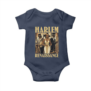 Harlem Renaissance Baby Onesie 1920s Black History Month TS09 Navy Print Your Wear