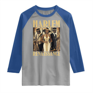 Harlem Renaissance Raglan Shirt 1920s Black History Month TS09 Sport Gray Royal Print Your Wear