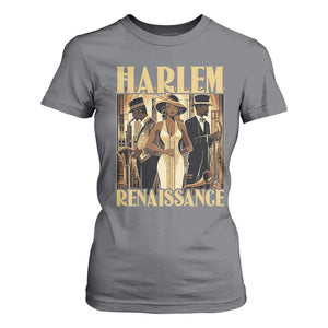 Harlem Renaissance T Shirt For Women 1920s Black History Month TS09 Charcoal Print Your Wear