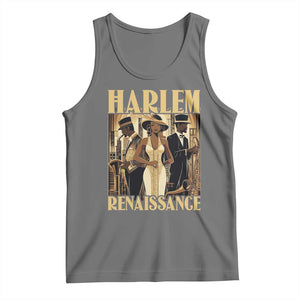 Harlem Renaissance Tank Top 1920s Black History Month TS09 Black Heather Print Your Wear