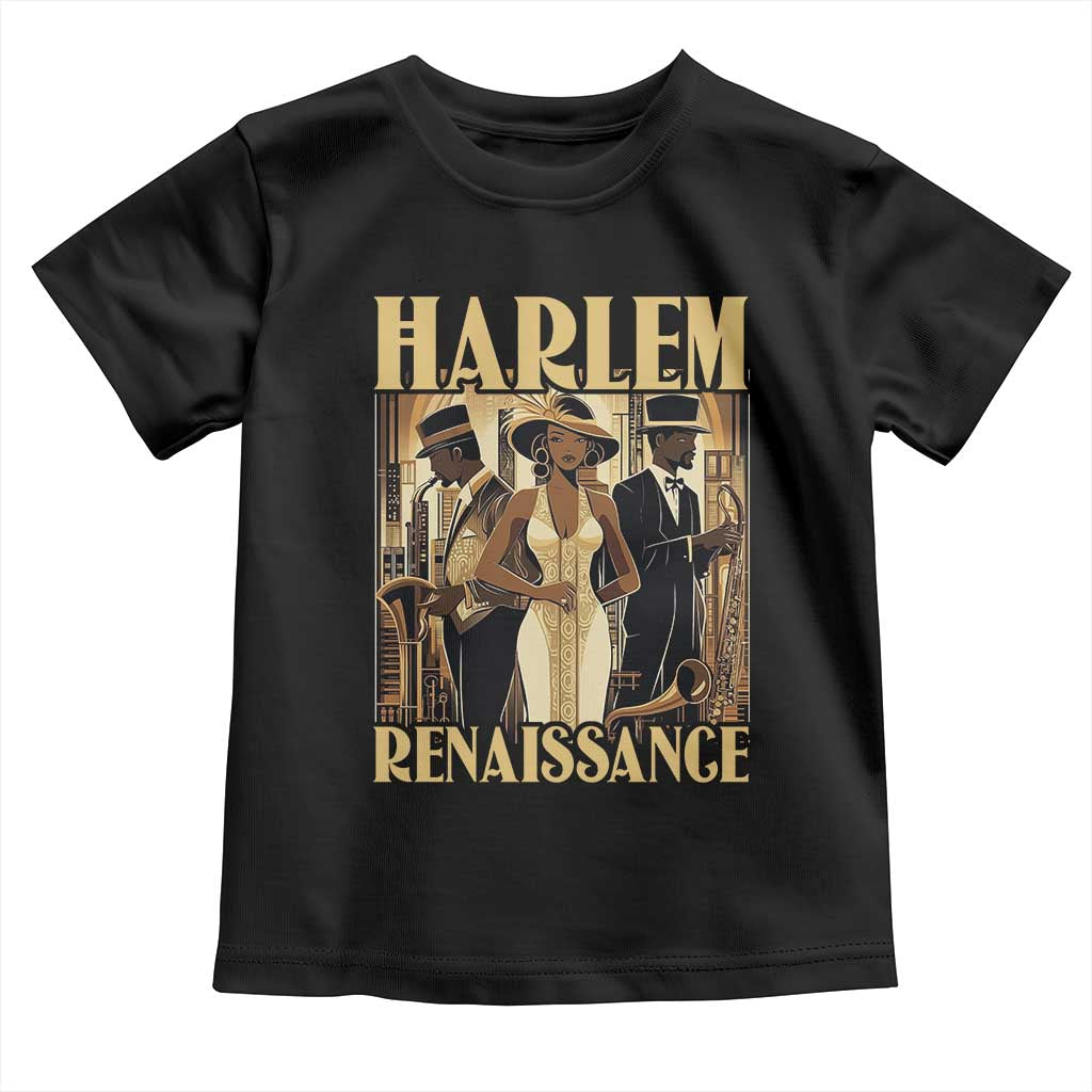 Harlem Renaissance Toddler T Shirt 1920s Black History Month TS09 Black Print Your Wear