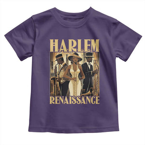 Harlem Renaissance Toddler T Shirt 1920s Black History Month TS09 Purple Print Your Wear