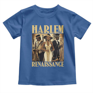 Harlem Renaissance Toddler T Shirt 1920s Black History Month TS09 Royal Blue Print Your Wear