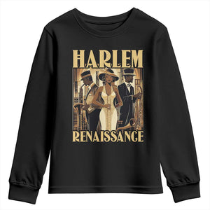 Harlem Renaissance Youth Sweatshirt 1920s Black History Month TS09 Black Print Your Wear