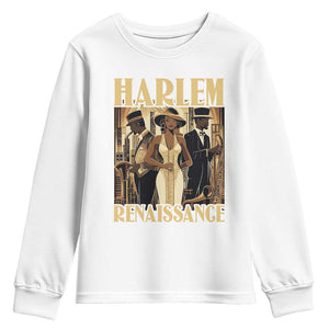 Harlem Renaissance Youth Sweatshirt 1920s Black History Month TS09 White Print Your Wear