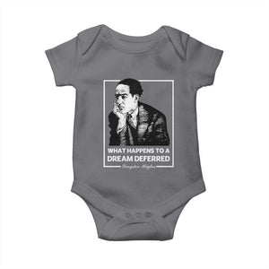 Langston Hughes Baby Onesie A Dream Deferred Harlem Renaissance Black History TS09 Charcoal Print Your Wear