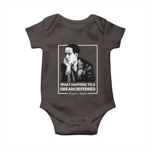 Langston Hughes Baby Onesie A Dream Deferred Harlem Renaissance Black History TS09 Dark Chocolate Print Your Wear