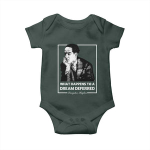 Langston Hughes Baby Onesie A Dream Deferred Harlem Renaissance Black History TS09 Dark Forest Green Print Your Wear