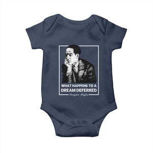 Langston Hughes Baby Onesie A Dream Deferred Harlem Renaissance Black History TS09 Navy Print Your Wear