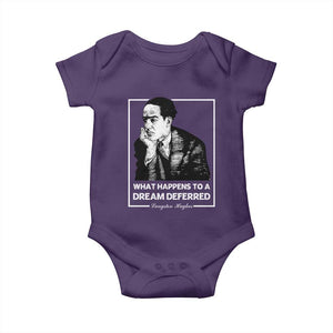 Langston Hughes Baby Onesie A Dream Deferred Harlem Renaissance Black History TS09 Purple Print Your Wear