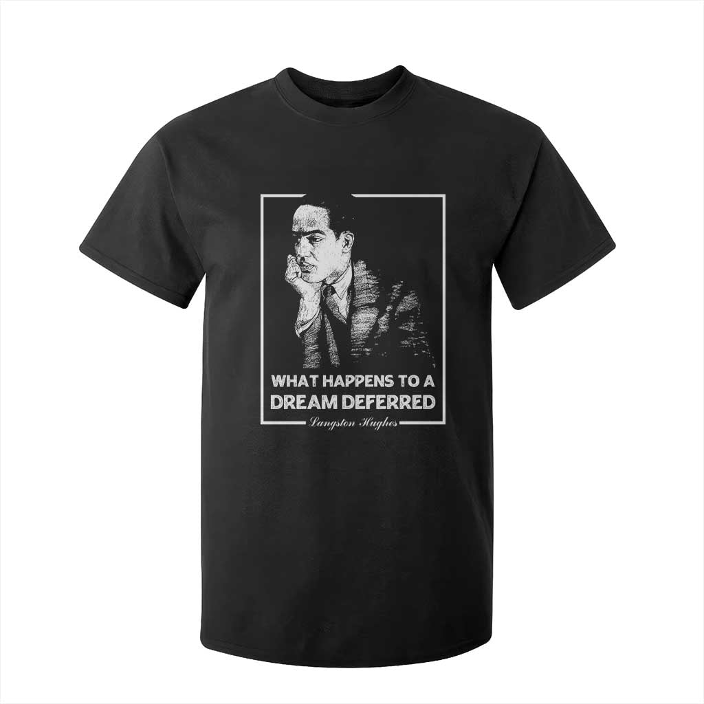 Langston Hughes T Shirt For Kid A Dream Deferred Harlem Renaissance Black History TS09 Black Print Your Wear