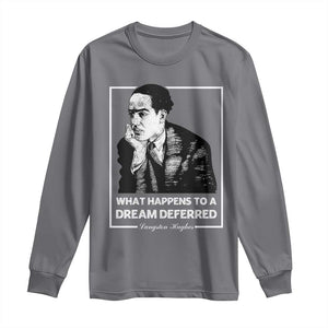 Langston Hughes Long Sleeve Shirt A Dream Deferred Harlem Renaissance Black History TS09 Charcoal Print Your Wear