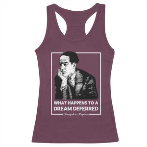 Langston Hughes Racerback Tank Top A Dream Deferred Harlem Renaissance Black History TS09 Maroon Print Your Wear