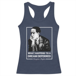 Langston Hughes Racerback Tank Top A Dream Deferred Harlem Renaissance Black History TS09 Navy Print Your Wear