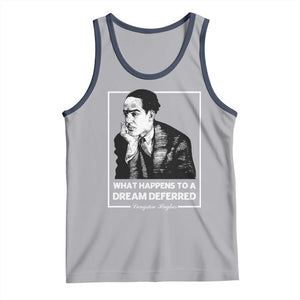 Langston Hughes Tank Top A Dream Deferred Harlem Renaissance Black History TS09 Athletic Heather Navy Print Your Wear