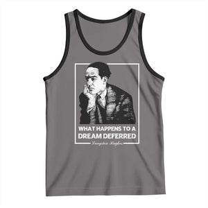 Langston Hughes Tank Top A Dream Deferred Harlem Renaissance Black History TS09 Deep Heather Black Print Your Wear