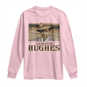 Langston Hughes Long Sleeve Shirt Harlem Renaissance Black History TS09 Light Pink Print Your Wear