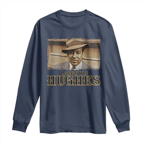 Langston Hughes Long Sleeve Shirt Harlem Renaissance Black History TS09 Navy Print Your Wear