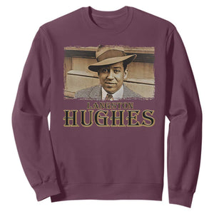 Langston Hughes Sweatshirt Harlem Renaissance Black History TS09 Maroon Print Your Wear