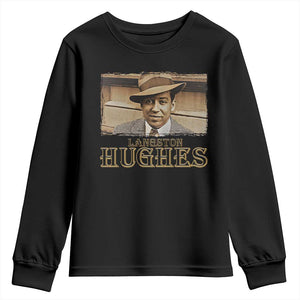 Langston Hughes Youth Sweatshirt Harlem Renaissance Black History TS09 Black Print Your Wear