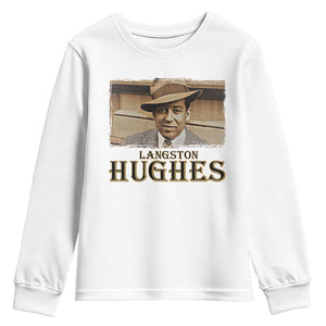 Langston Hughes Youth Sweatshirt Harlem Renaissance Black History TS09 White Print Your Wear