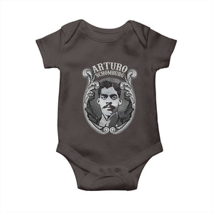 Harlem Renaissance Arturo Schomburg Baby Onesie TS09 Dark Chocolate Print Your Wear