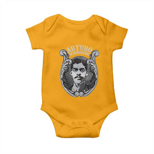 Harlem Renaissance Arturo Schomburg Baby Onesie TS09 Gold Print Your Wear