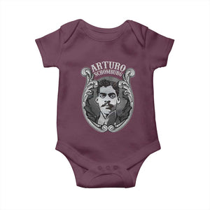 Harlem Renaissance Arturo Schomburg Baby Onesie TS09 Maroon Print Your Wear