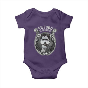 Harlem Renaissance Arturo Schomburg Baby Onesie TS09 Purple Print Your Wear