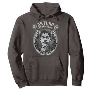 Harlem Renaissance Arturo Schomburg Hoodie TS09 Dark Chocolate Print Your Wear