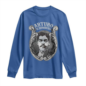 Harlem Renaissance Arturo Schomburg Long Sleeve Shirt TS09 Royal Blue Print Your Wear