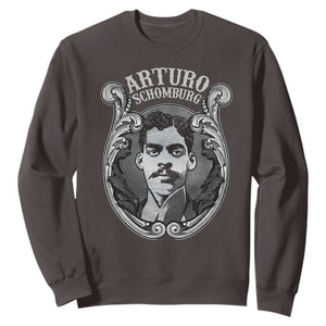 Harlem Renaissance Arturo Schomburg Sweatshirt TS09 Dark Chocolate Print Your Wear