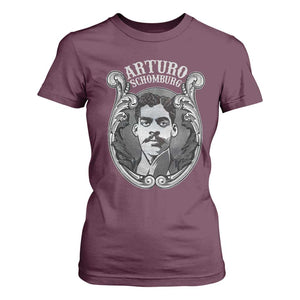 Harlem Renaissance Arturo Schomburg T Shirt For Women TS09 Maroon Print Your Wear