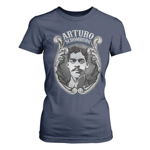 Harlem Renaissance Arturo Schomburg T Shirt For Women TS09 Navy Print Your Wear