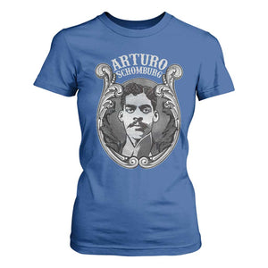 Harlem Renaissance Arturo Schomburg T Shirt For Women TS09 Royal Blue Print Your Wear