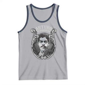 Harlem Renaissance Arturo Schomburg Tank Top TS09 Athletic Heather Navy Print Your Wear