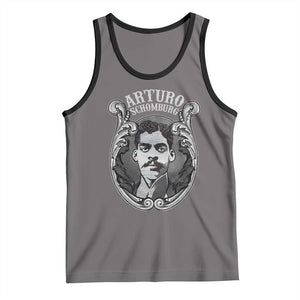 Harlem Renaissance Arturo Schomburg Tank Top TS09 Deep Heather Black Print Your Wear